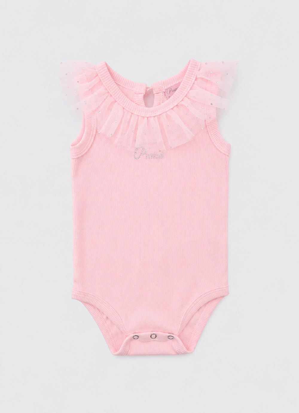 Body Ribana Gola Tule Cristais Pmini