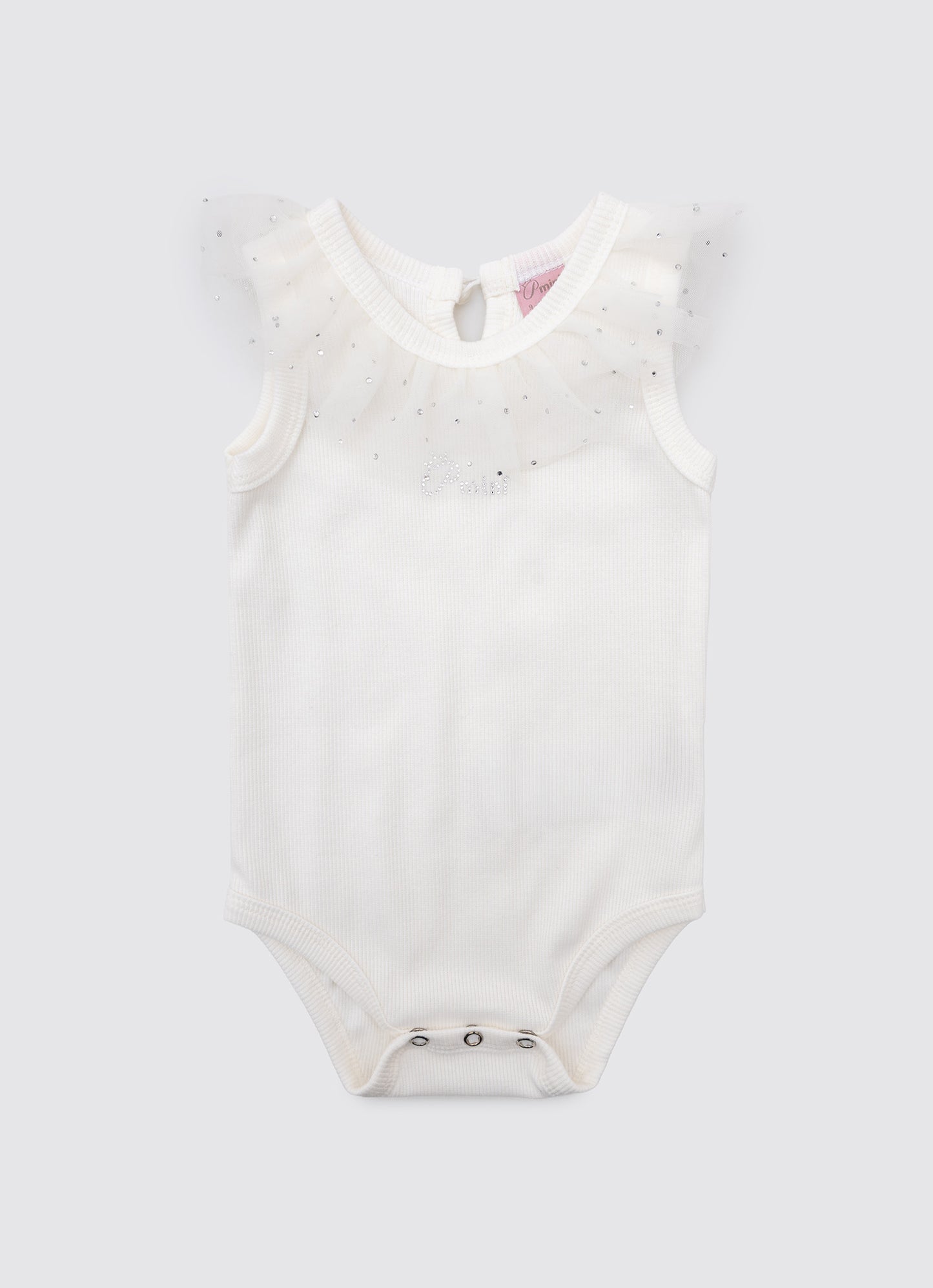 Body Ribana Gola Tule Cristais Pmini