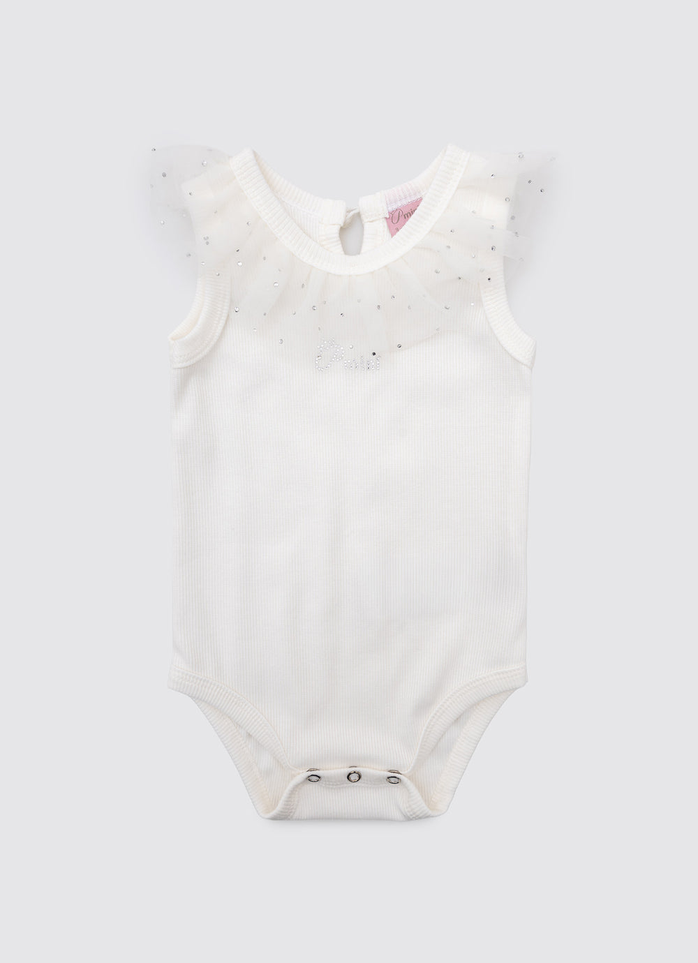 Body Ribana Gola Tule Cristais Pmini