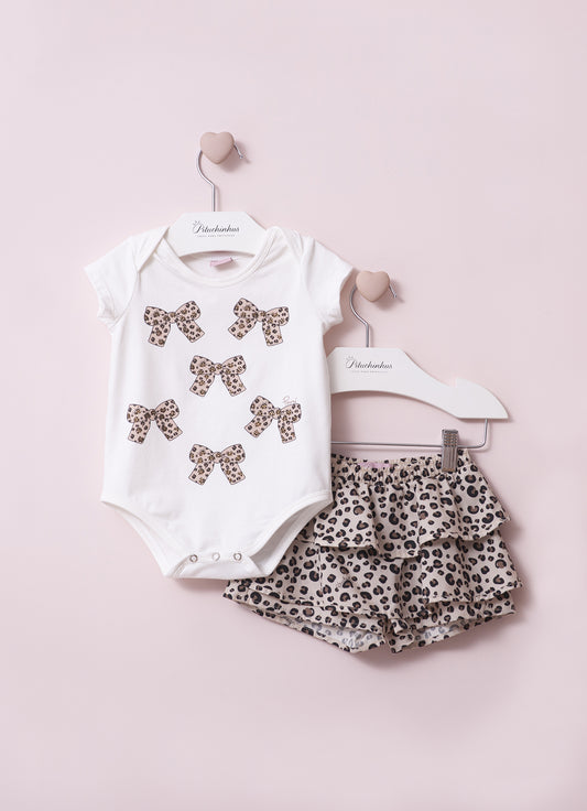 Conjunto Body e Short Saia Algodão Pmini