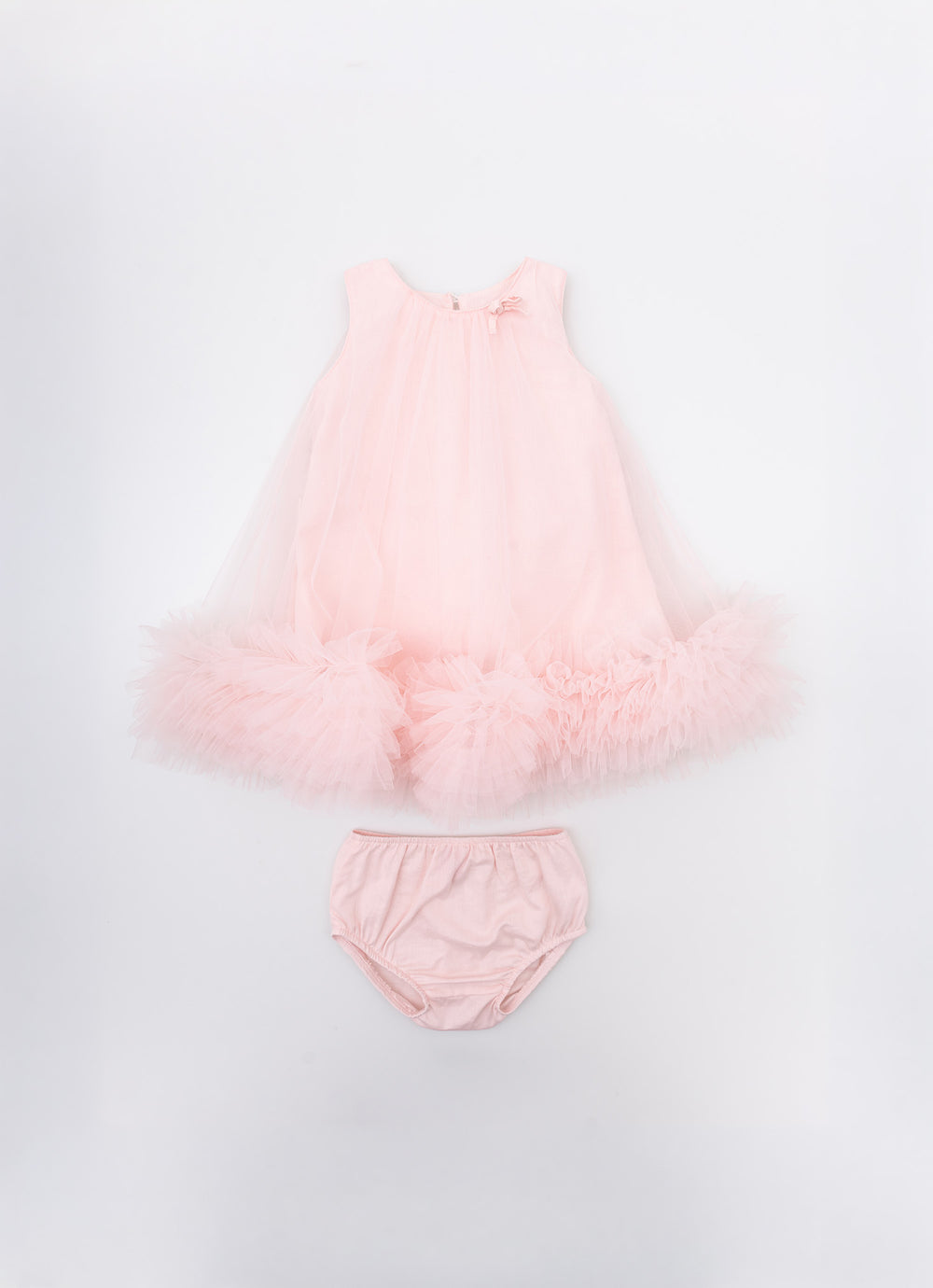 Vestido Frufru Tule com Calcinha PMini