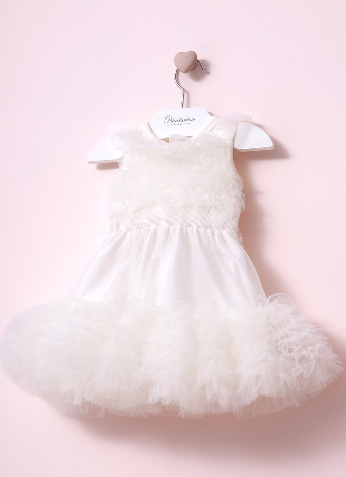 Vestido Frufru Tule com Calcinha Pmini