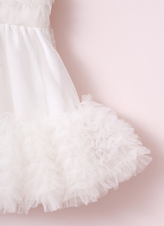 Vestido Frufru Tule com Calcinha Pmini