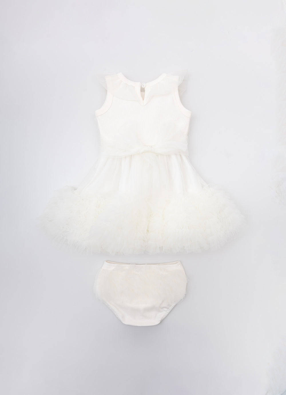 Vestido Frufru Tule com Calcinha Pmini