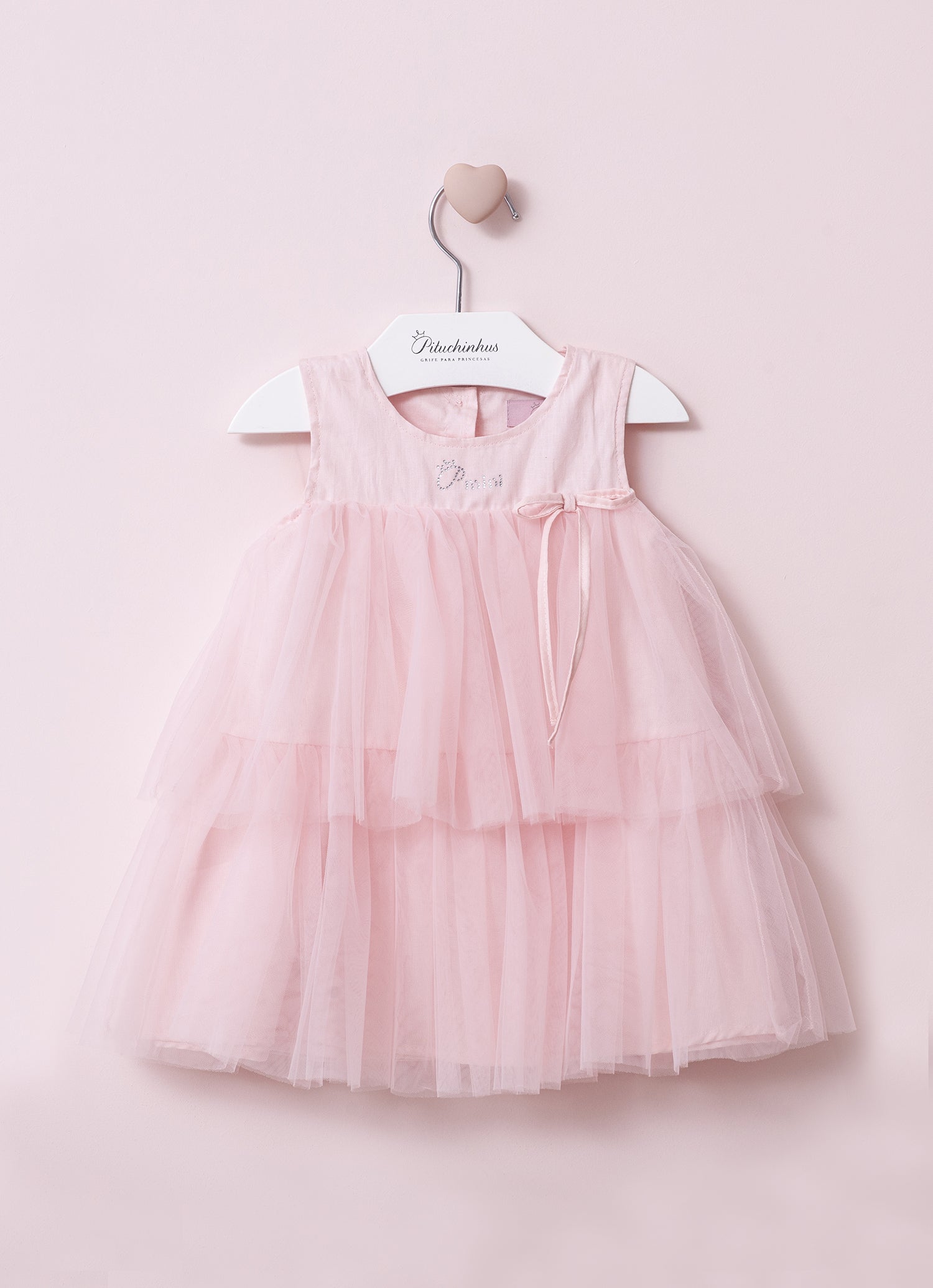 Vestido Babados Tule Com Calcinha Pmini