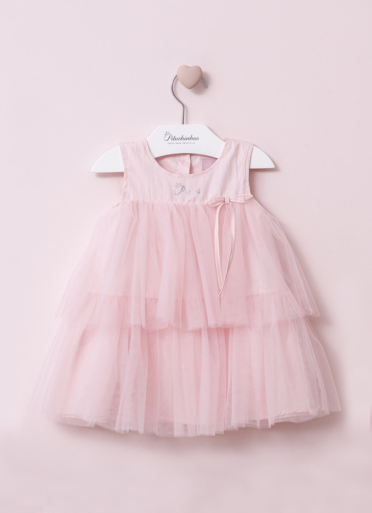 Vestido Babados Tule Com Calcinha Pmini