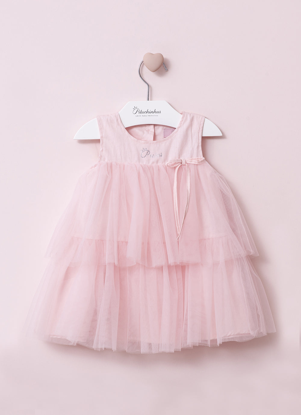 Vestido Babados Tule Com Calcinha Pmini