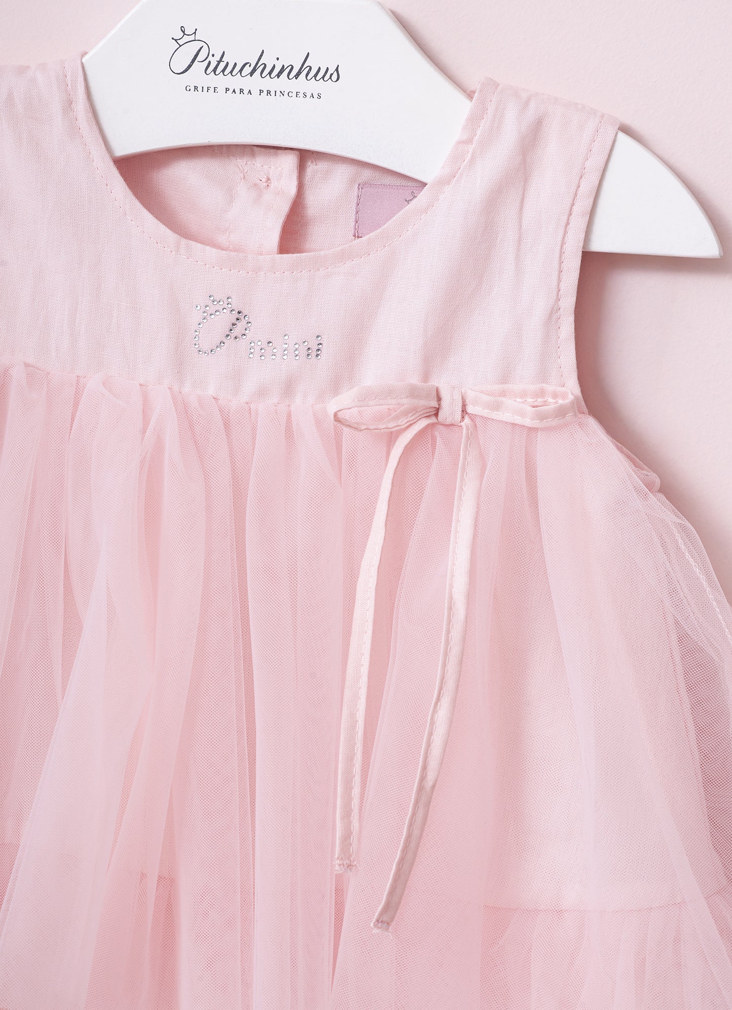 Vestido Babados Tule Com Calcinha Pmini