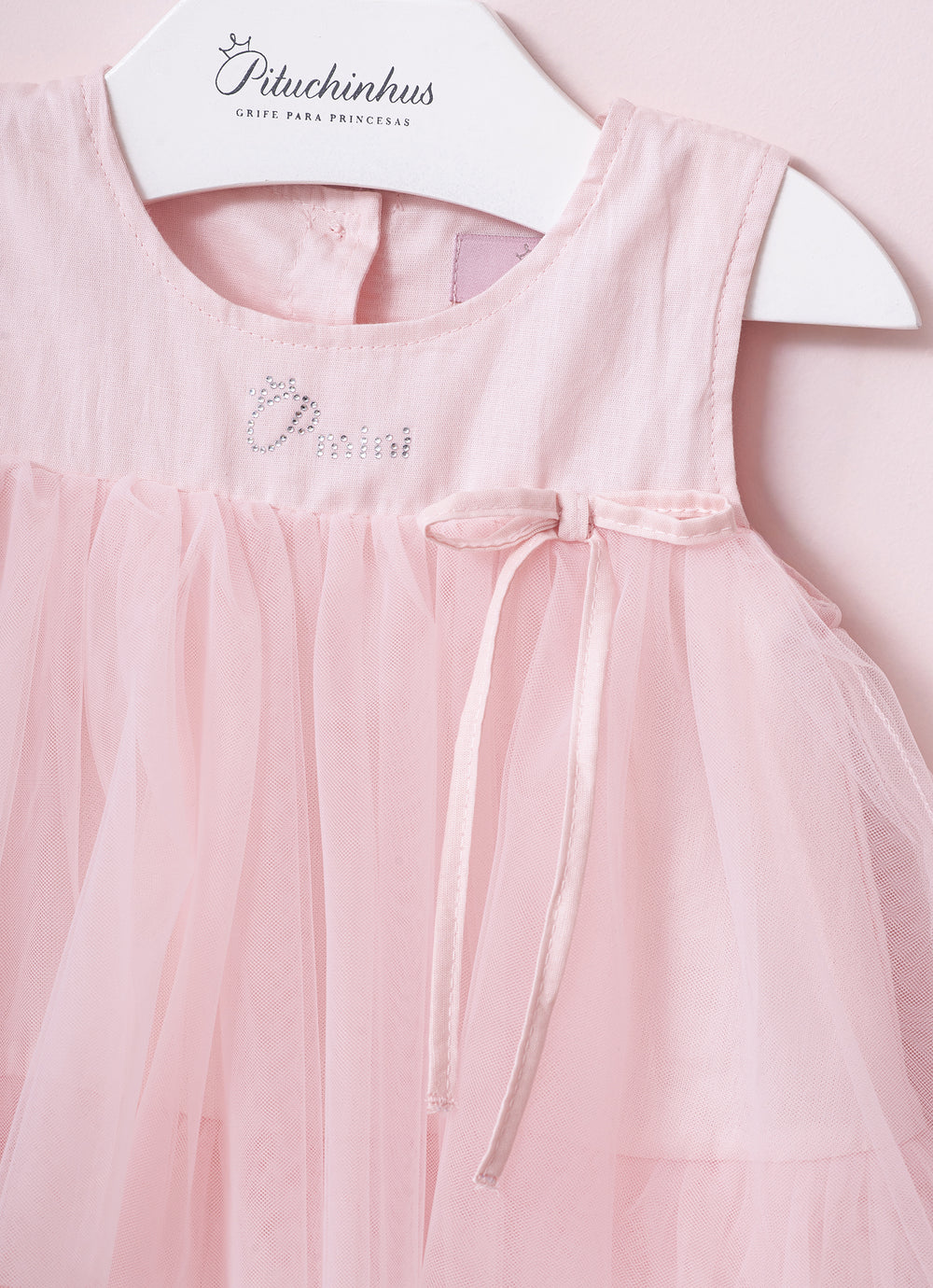 Vestido Babados Tule Com Calcinha Pmini