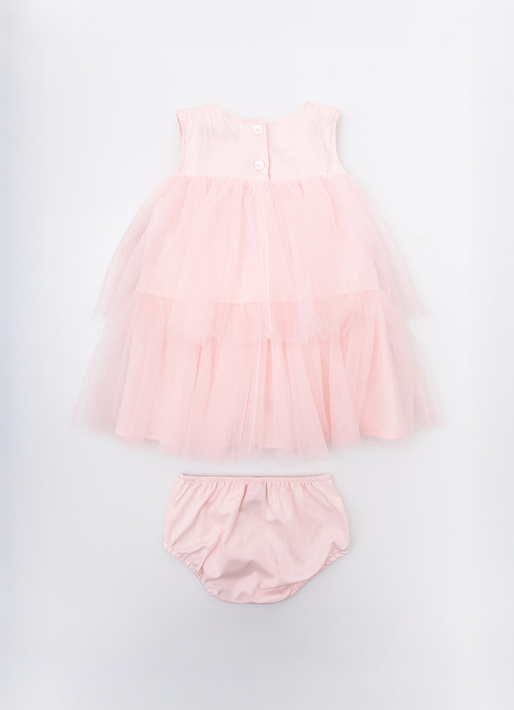 Vestido Babados Tule Com Calcinha Pmini