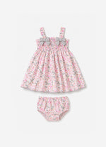 Vestido Algodão Laços Lastex Pmini