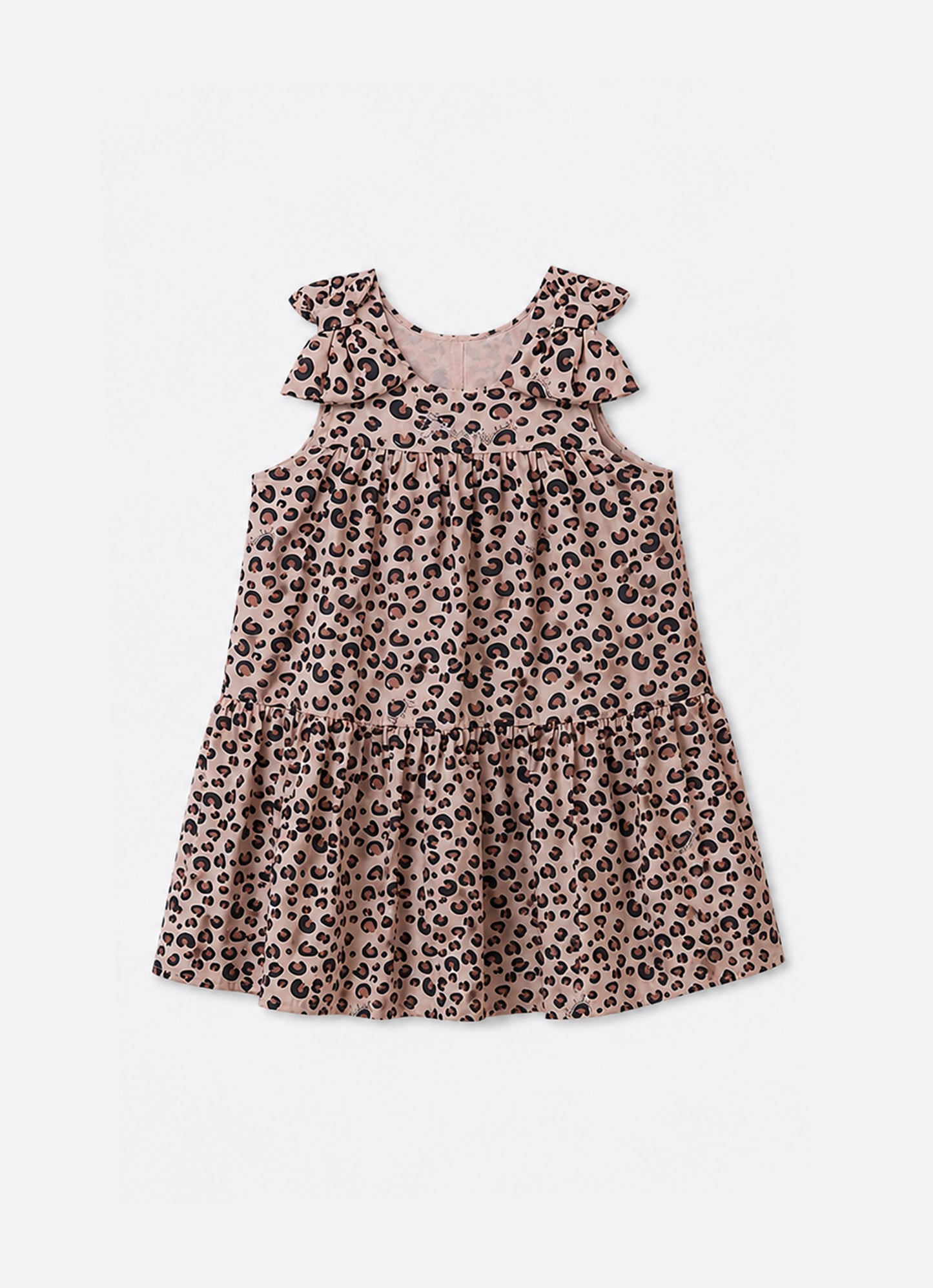 Vestido Algodão Oncinha Laços PMini