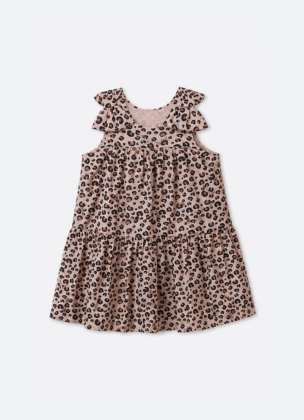 Vestido Algodão Oncinha Laços PMini