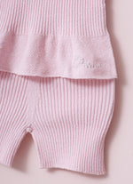Conjunto Tricot Blusa e Short Sem Costura Pmini