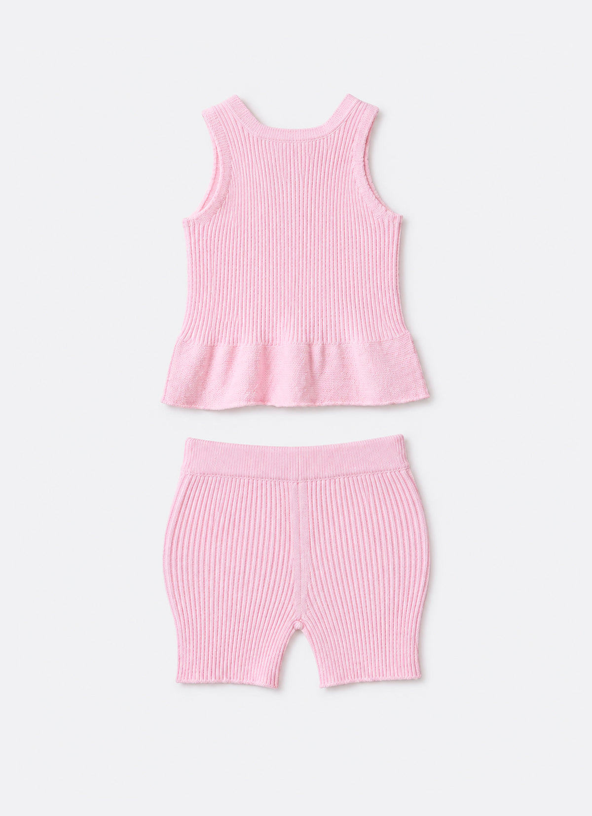 Conjunto Tricot Blusa e Short Sem Costura Pmini