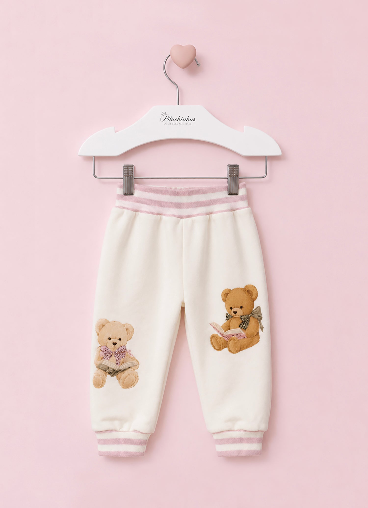 Calça Jogging Moletom Ursos Pmini