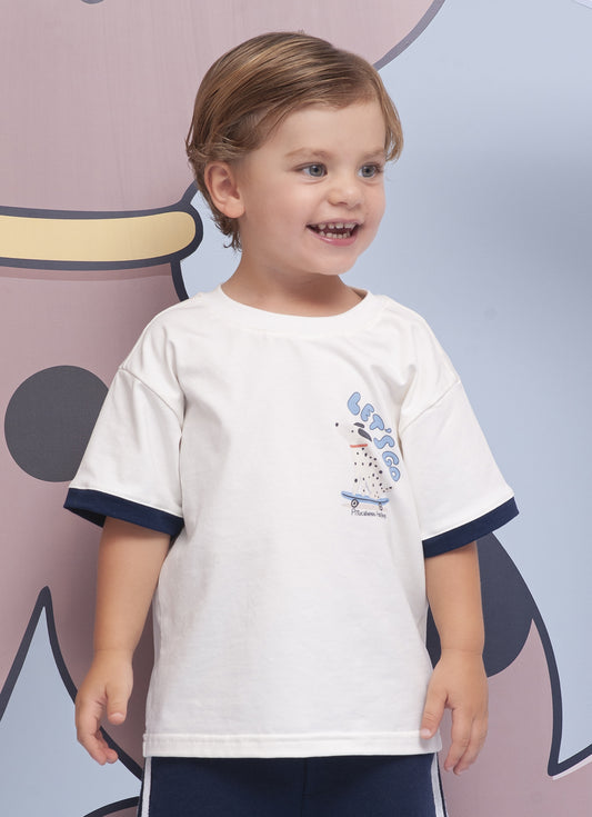 Camiseta Meia Malha Lets Go For Boys