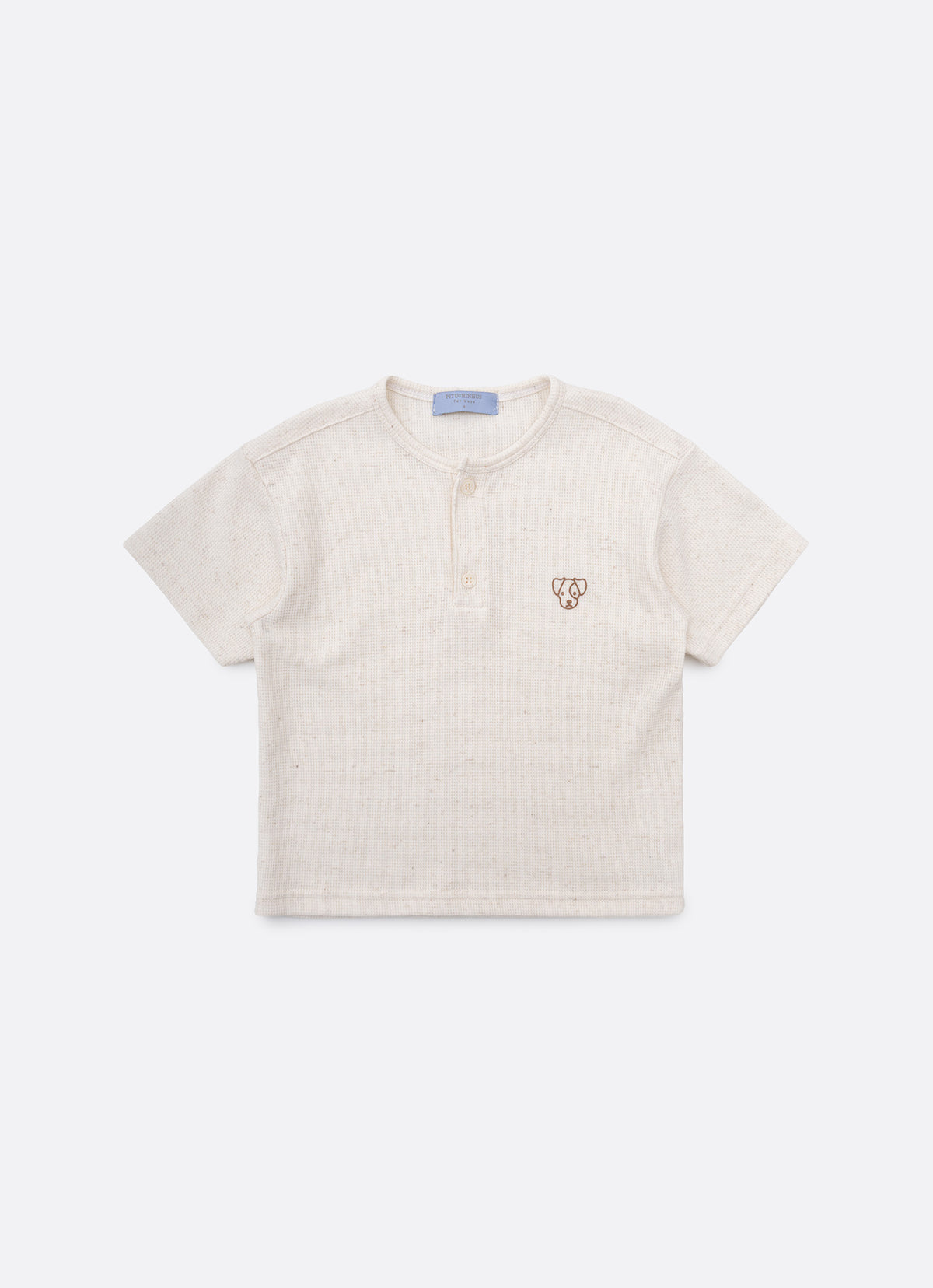 Camiseta Malha Abertura Botões For Boys
