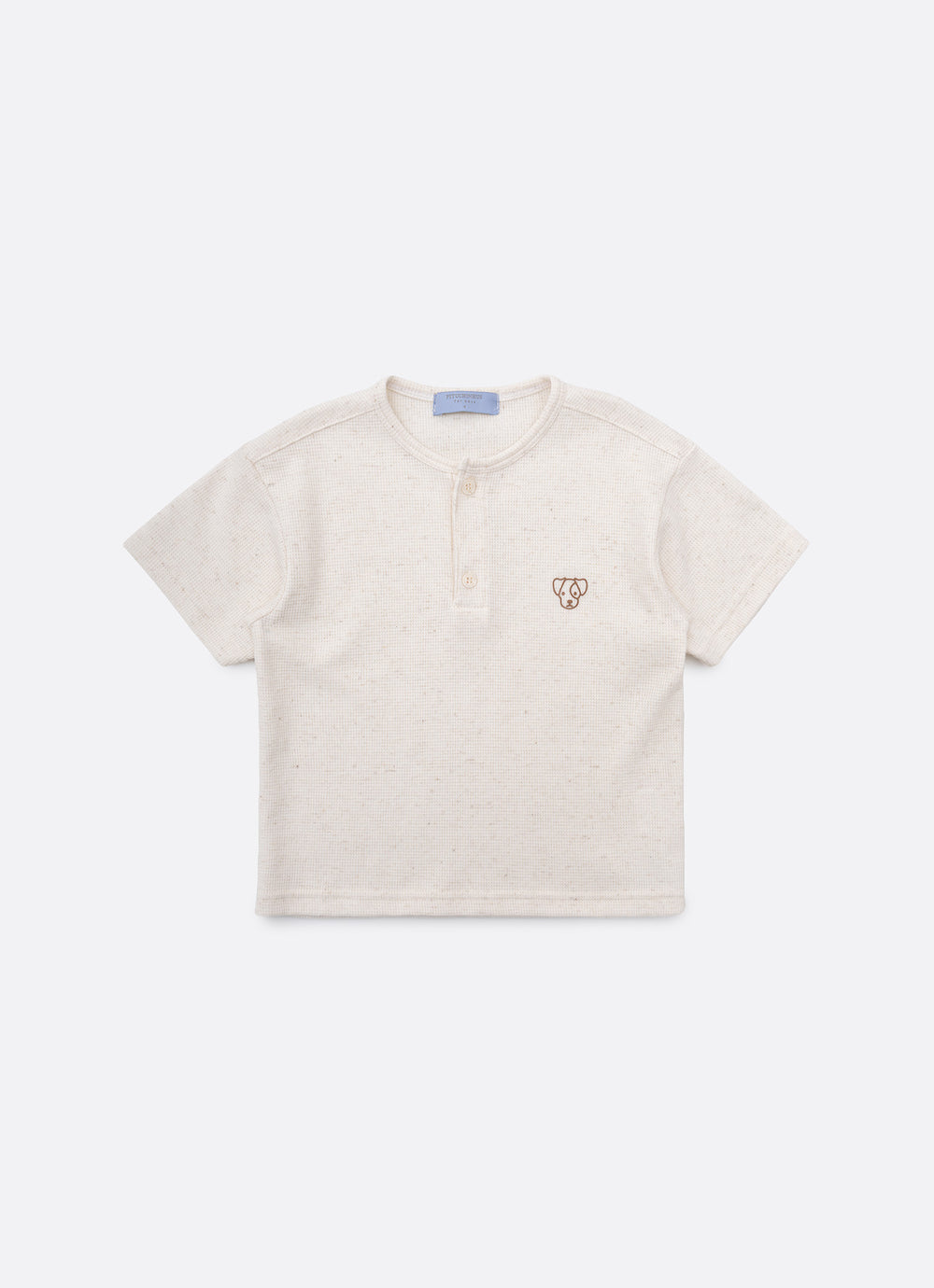 Camiseta Malha Abertura Botões For Boys
