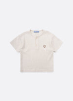 Camiseta Malha Abertura Botões For Boys