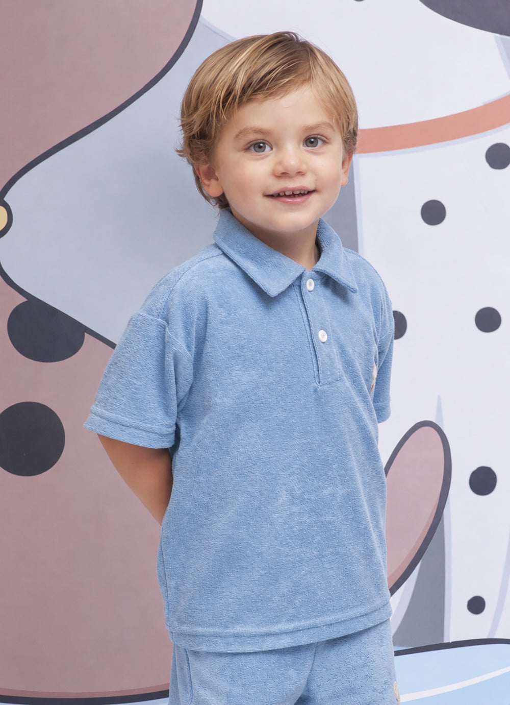 Camisa Atoalhada Gola Polo For Boys