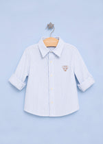 Camisa Algodão e Linho Listrado For Boys