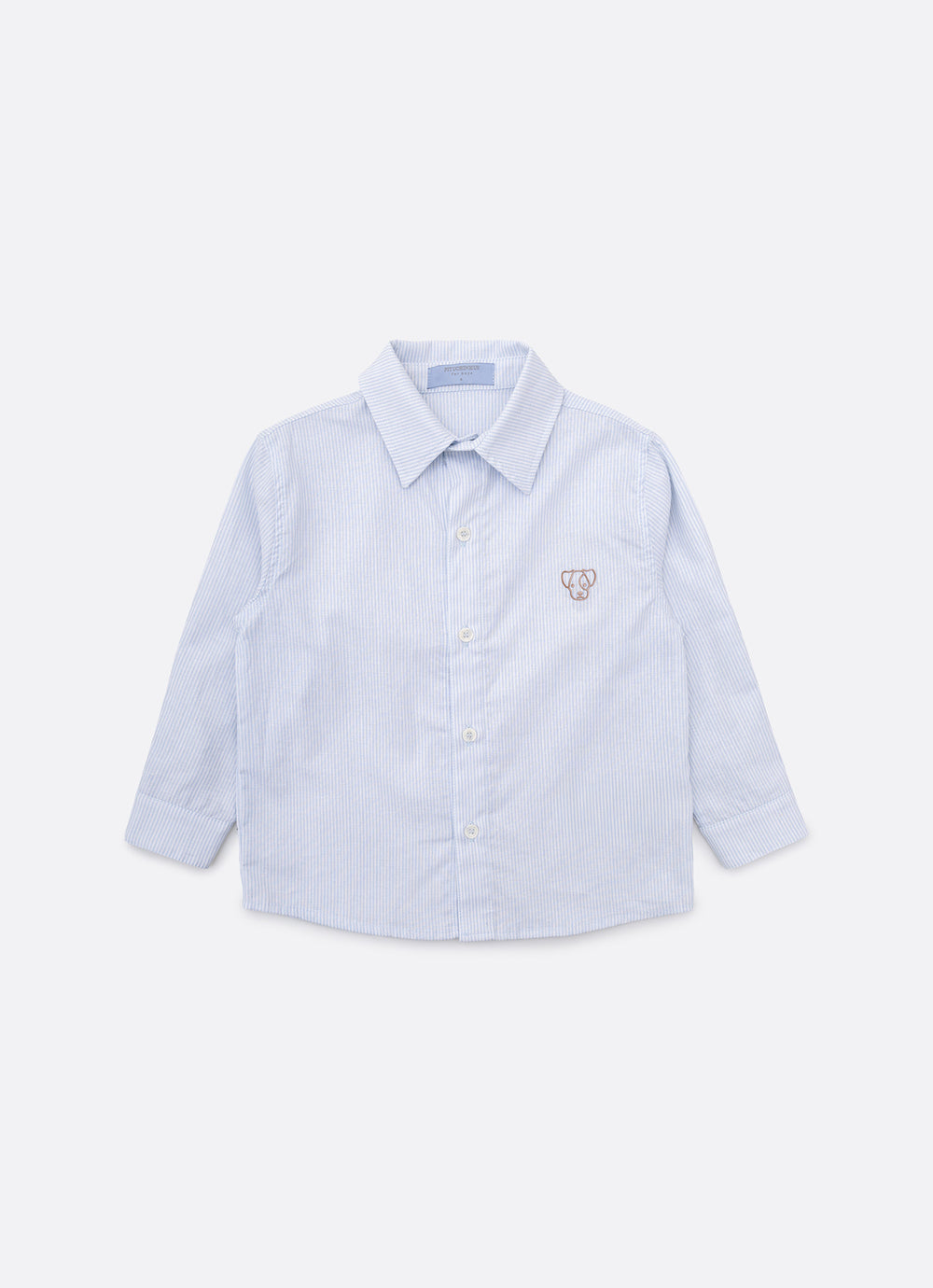 Camisa Algodão e Linho Listrado For Boys