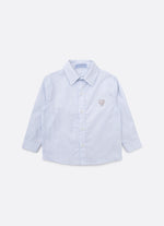 Camisa Algodão e Linho Listrado For Boys
