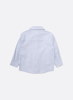 Camisa Algodão e Linho Listrado For Boys