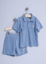 Bermuda Atoalhado Patche For Boys