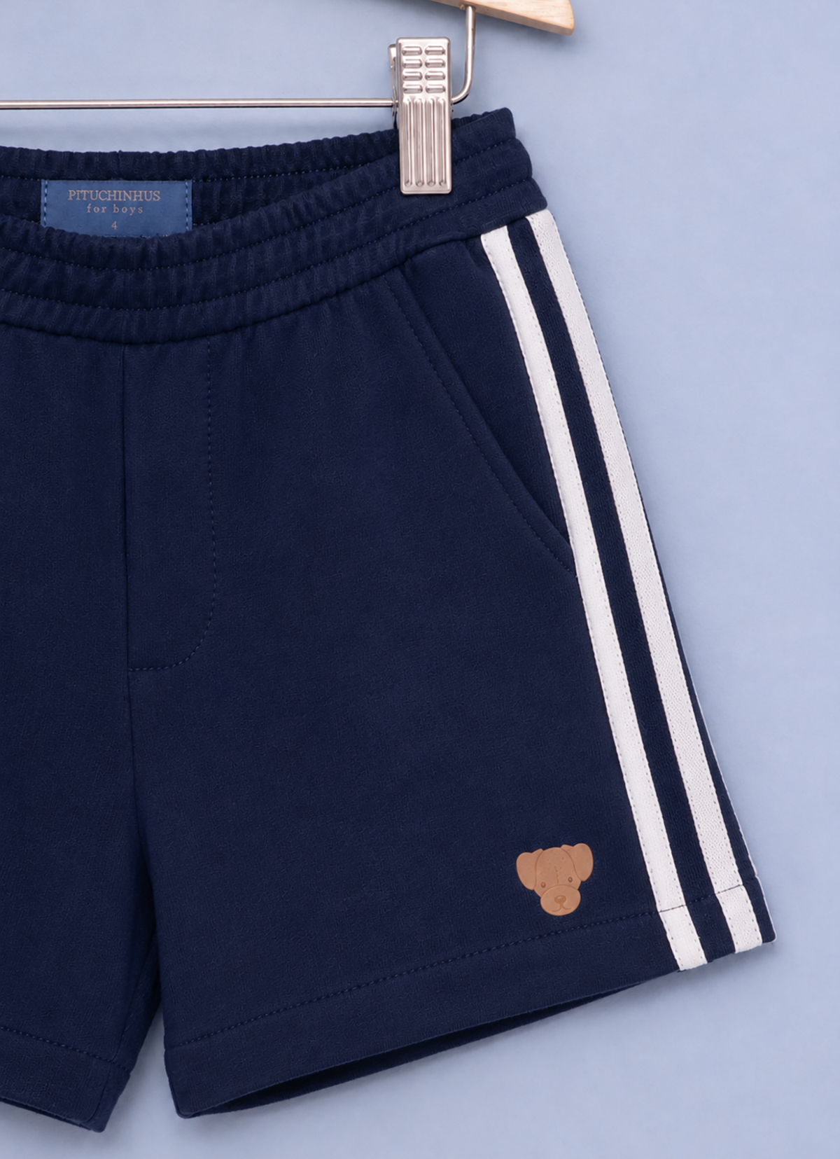 Bermuda Moletom Listra Lateral For Boys