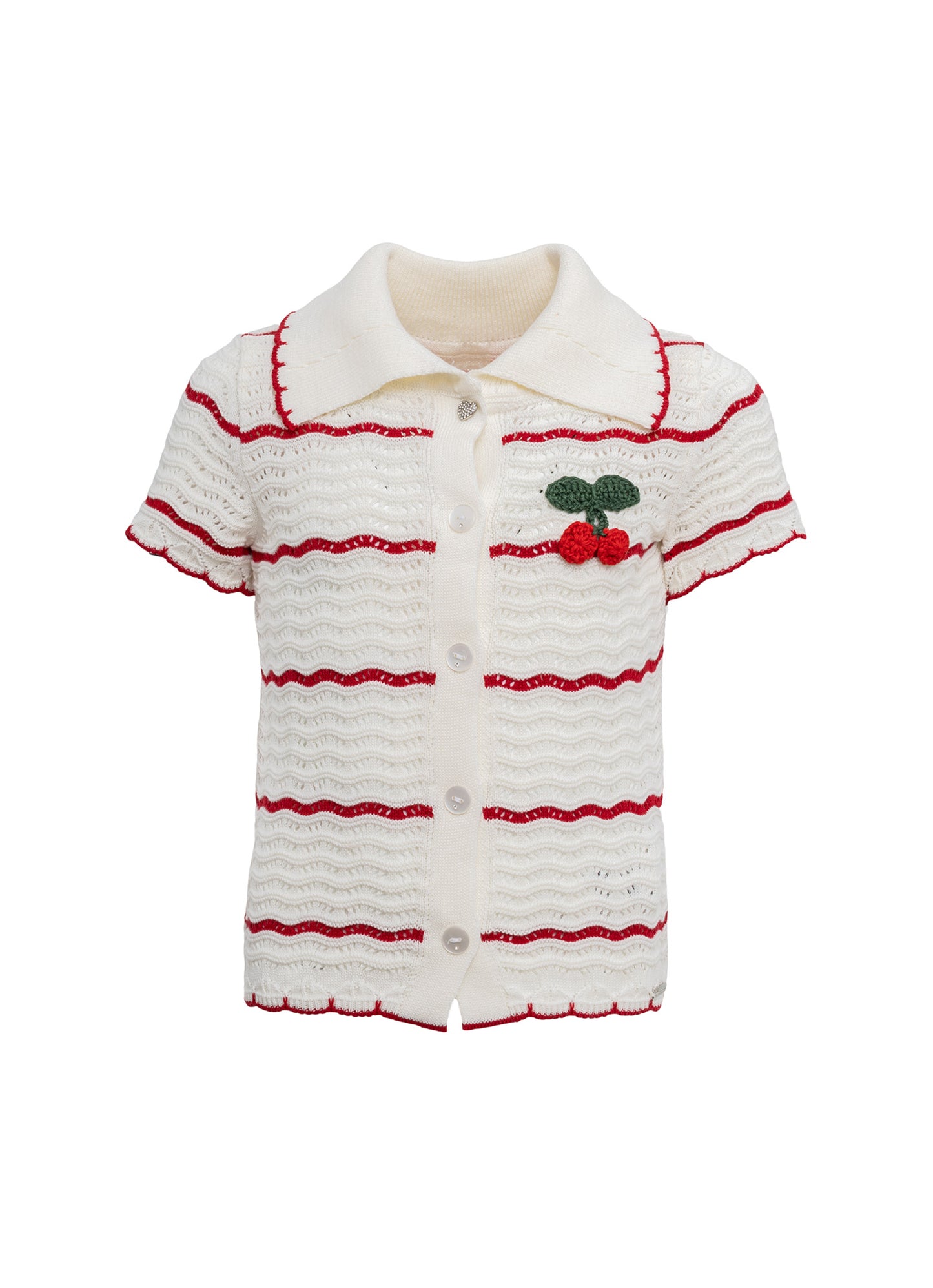 Camisa Tricot Ponto Rendado Resort