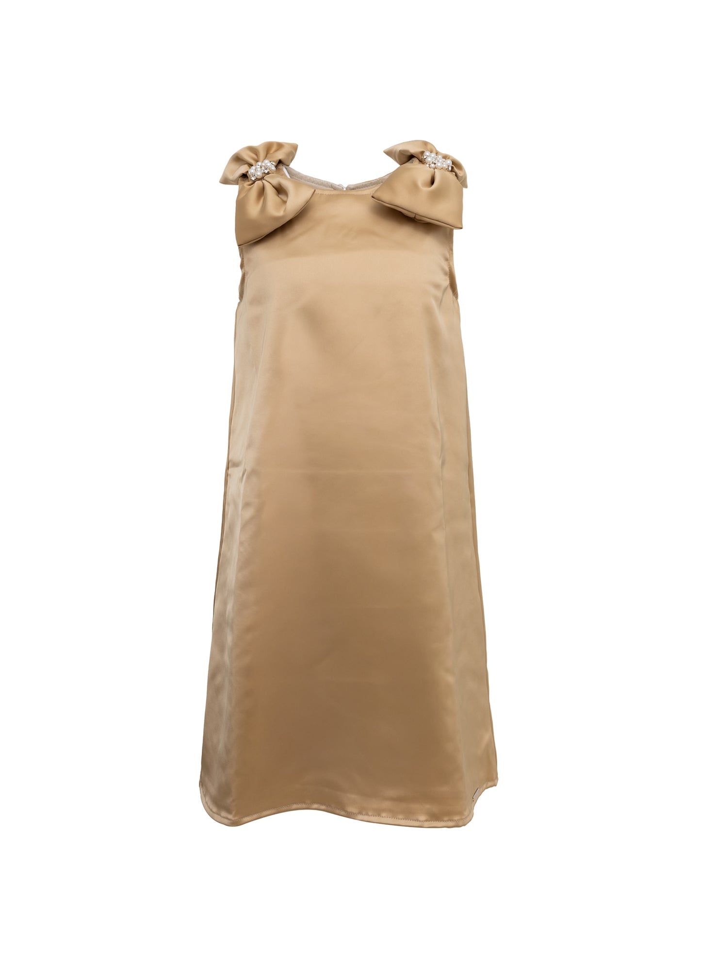 Vestido Festa Cetim Maxi Laços