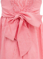 Vestido Algodão Cerejas Crochê Resort