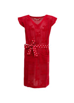 Vestido Tricot Renda Estampado