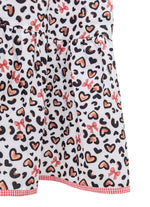 Vestido Algodão Animal Print Crochê Resort