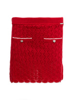 Saia Short Tricot Ponto Rendado Resort