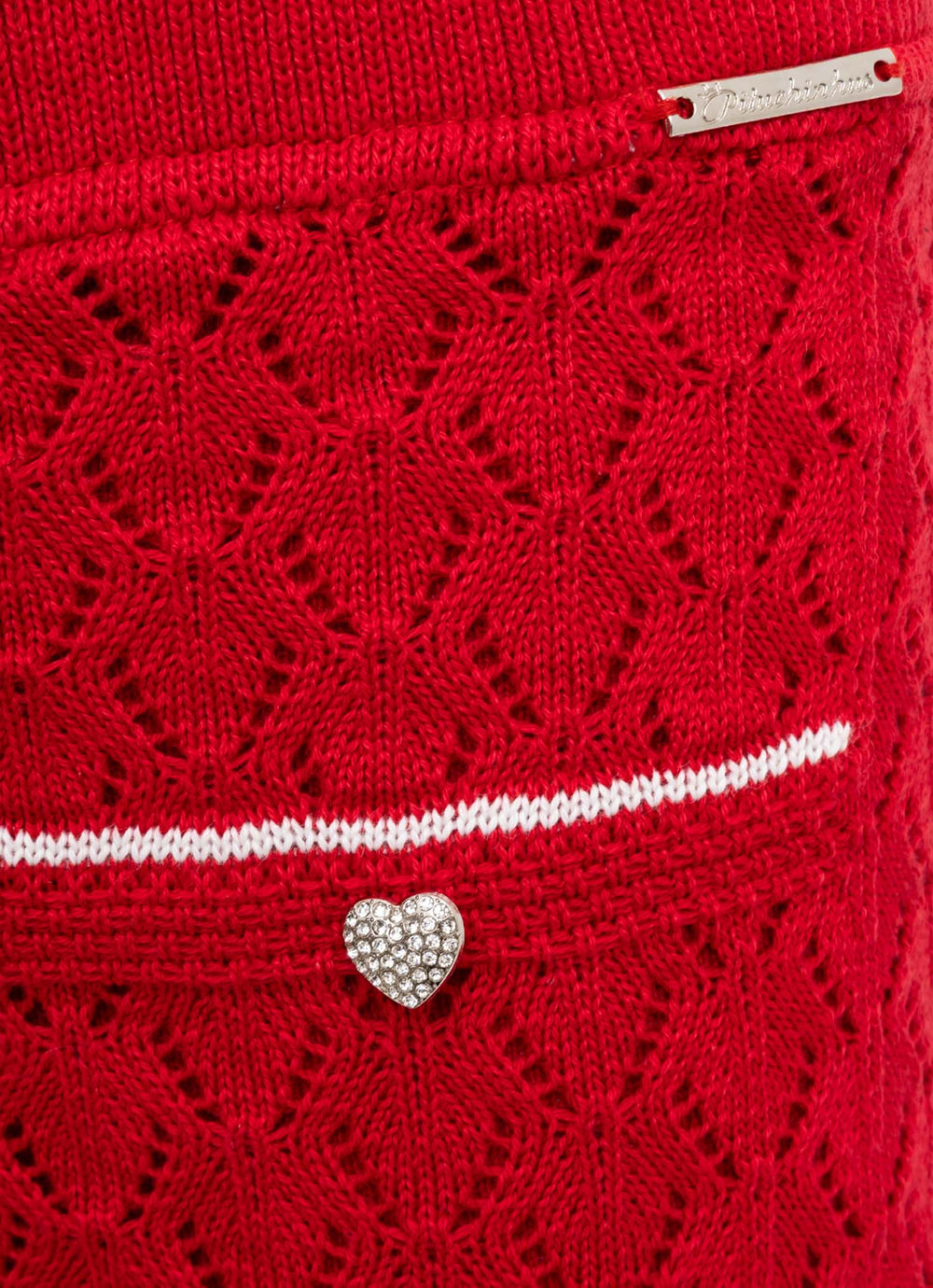 Saia Short Tricot Ponto Rendado Resort