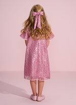 Vestido Festa Paetê Com Presilha Laço