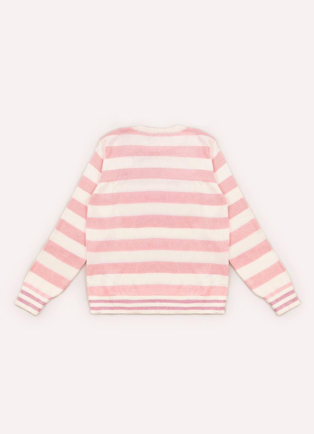 Blusa Tricot Listrada Coração Barbie Cristal