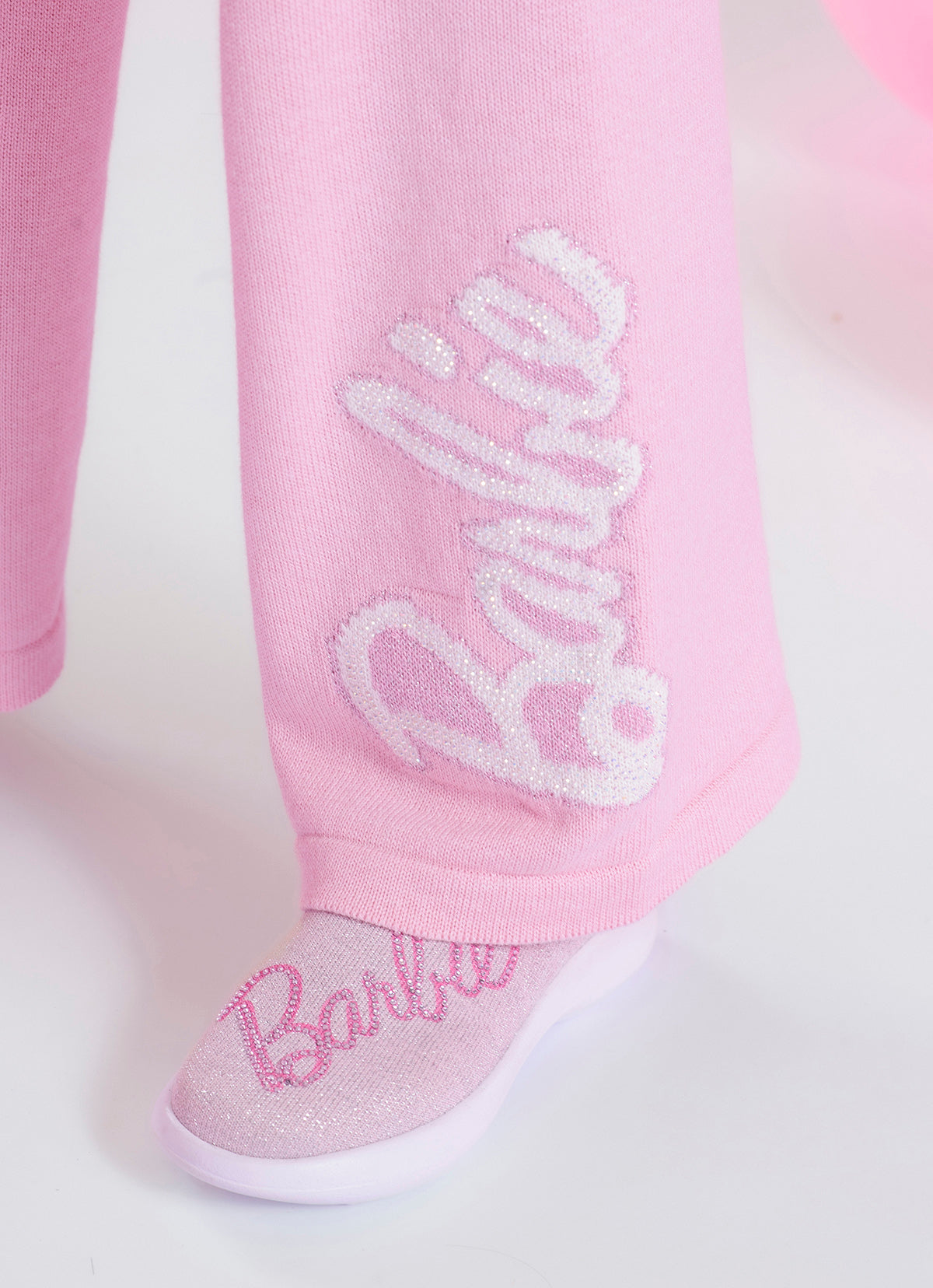 Calça Tricot Reta Barbie Shine
