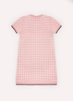 Vestido Tricot Xadrez Silhoutte Barbie Cristal