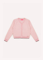 Casaco Tricot Xadrez Silhuette Barbie Cristal