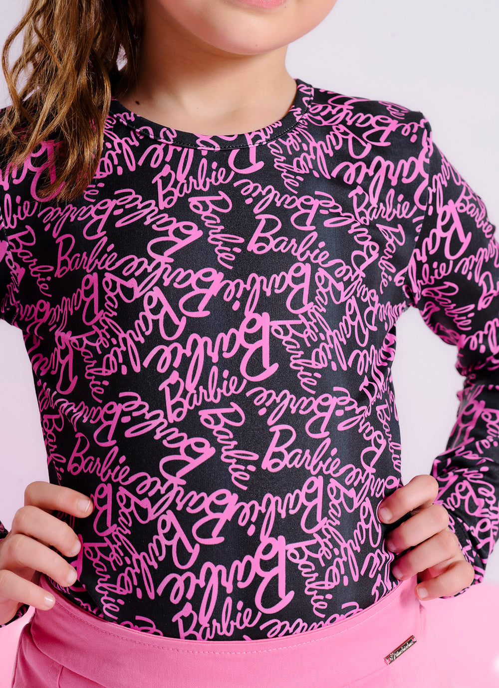 Blusa Light Estampada Barbie X Pituchinhus