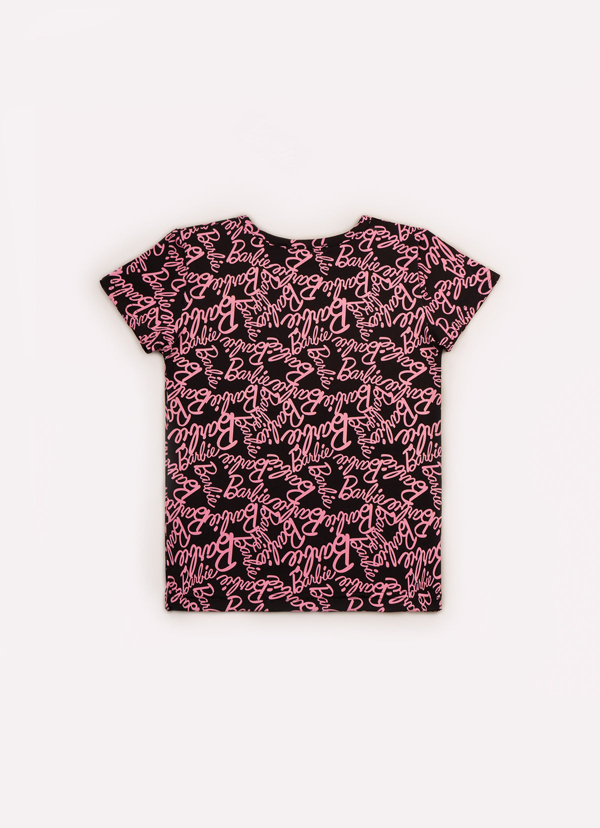 Blusa Light Manga Curta Estampada Barbie X Pituchinhus