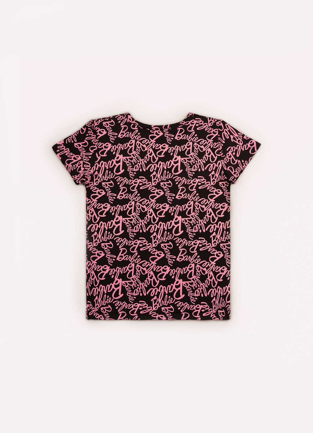 Blusa Light Manga Curta Estampada Barbie X Pituchinhus