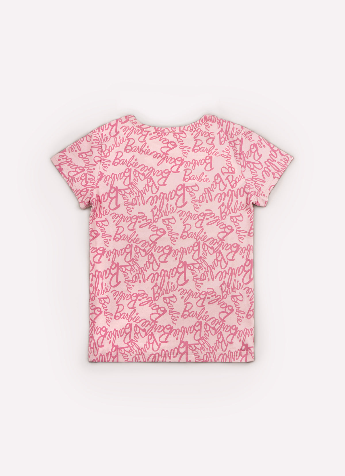 Blusa Light Manga Curta Estampada Barbie X Pituchinhus
