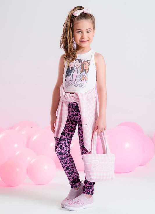 Legging Light Estampa Barbie X Pituchinhus
