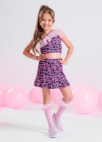 Saia Short Light Estampa Barbie X Pituchinhus