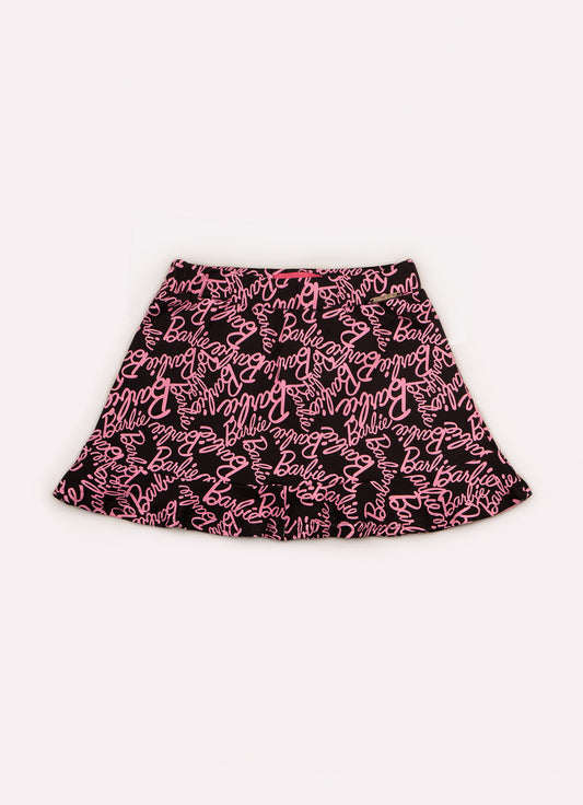 Saia Short Light Estampa Barbie X Pituchinhus